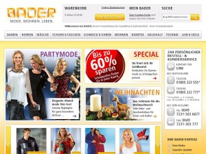 Versandhaus Bader – www.bader.de Versand Online Shop Katalog